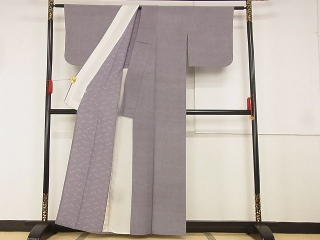 平和屋-こころ店■小宮康孝 江戸小紋 単衣 鮫小紋柄 両面染 高島屋扱い 正絹 逸品 AAAD2778Ackの画像3