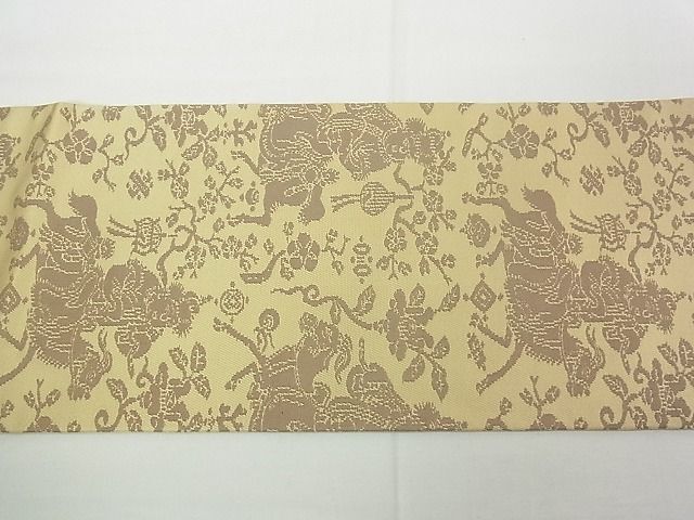 平和屋2◎九寸名古屋帯 人物洋花文 逸品 DAAA6393yaの画像3