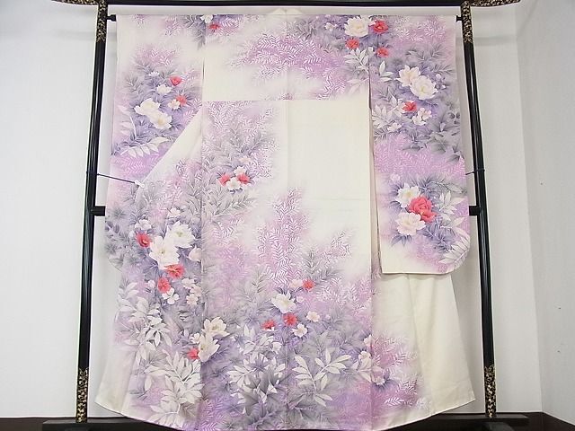 平和屋2■豪華振袖 駒刺繍 草花文 暈し染め 金彩 やまと誂製 逸品 DAAB7908psの画像1