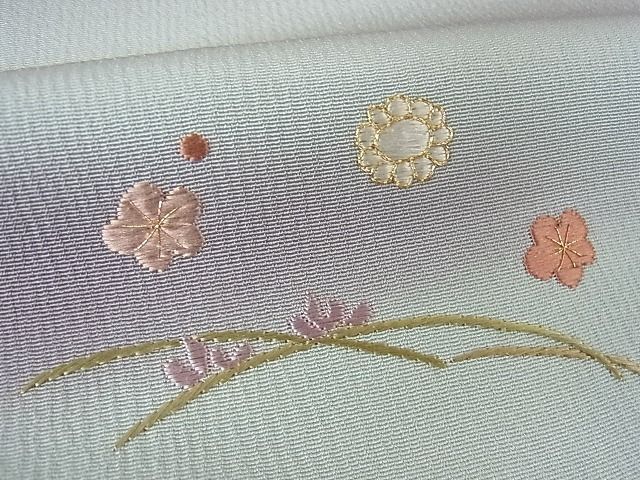 平和屋2■訪問着 駒刺繍 瓢箪吉祥花文 打ち出の小槌 箔散らし 暈し染め 金彩 逸品 DAAB7927psの画像8