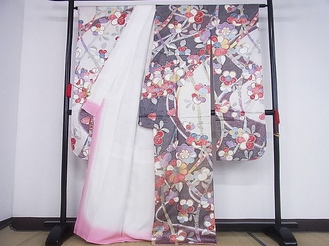 平和屋-こころ店■豪華振袖 舞花文 金彩 正絹 逸品 AAAD5493Bnpの画像2