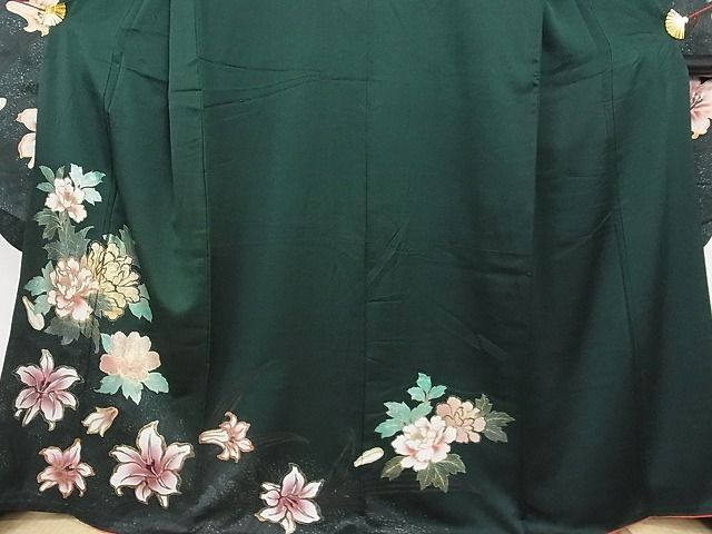  flat peace shop - here . shop # gorgeous long-sleeved kimono hand .. 100 ... gold paint silk excellent article AAAB8633Abr