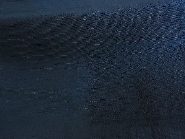 平和屋2■上質な紬　色無地　濃藍色　逸品　DAAA3544rt_画像4