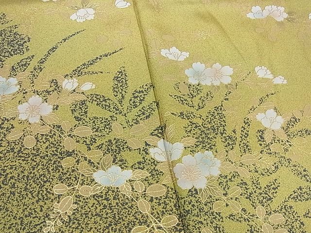 平和屋2■訪問着　草花文　金彩　ますいわ屋扱い　逸品　DAAB8173ps_画像6