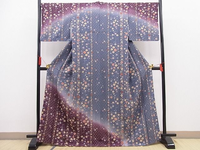 平和屋野田店■訪問着　辻が花　暈し染め　金彩　逸品　BAAC8833pk_画像1