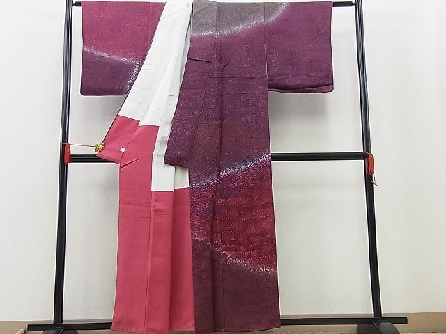 平和屋野田店■訪問着　吉祥文　ろうけつ染め　暈し染め　鈴乃屋扱い　逸品　BAAC8960cw_画像2