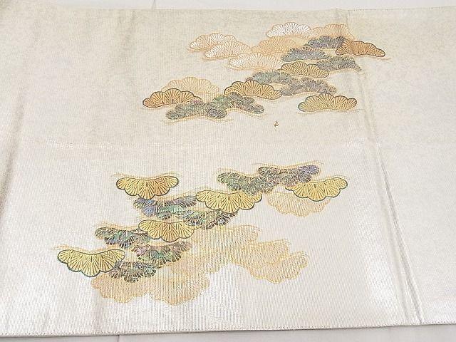 平和屋野田店■太鼓柄袋帯　螺鈿箔　笠松　引箔　逸品　BAAC7565yc_画像4