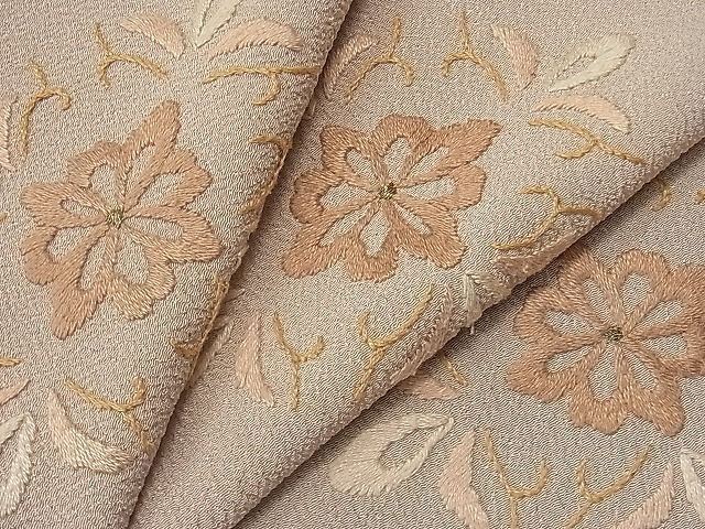 平和屋1■洗える最高級着物　＜英＞はなぶさ謹製　訪問着　総刺繍　菱花文　金糸　CAAC0506yc