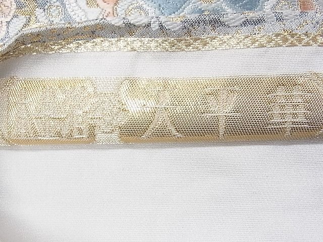 平和屋1■六通柄袋帯　唐織　天平華文　本金箔　逸品　CAAC3810fb_画像6