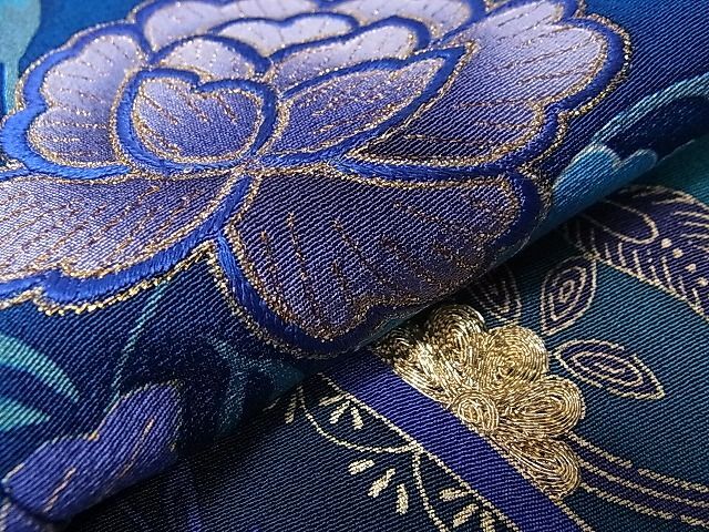 平和屋1■豪華振袖 駒刺繍 草花吉祥文 暈し染め 金彩 逸品 CAAC1972anの画像6