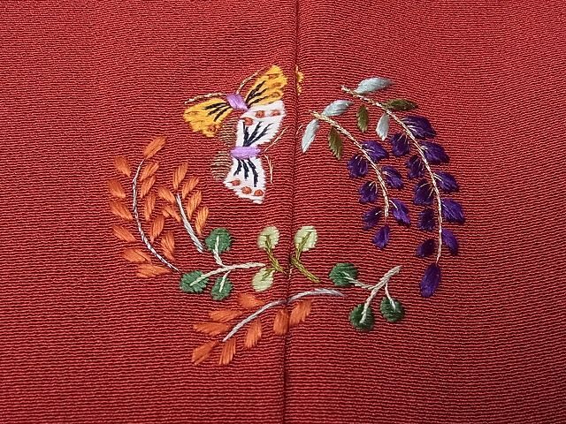  flat peace shop 1# gorgeous long-sleeved kimono total embroidery swatou embroidery ... plate flowers and birds writing . sea . tea color excellent article CAAC2323hy