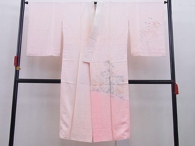  flat мир магазин Noda магазин # высококачественный длинное нижнее кимоно . рука ... цветок документ .. окраска замечательная вещь BAAD1475gh