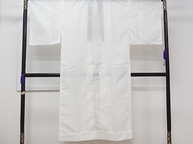 平和屋1■夏物 男性 長襦袢 絽 白色 洗える着物 CAAC4425chの画像4