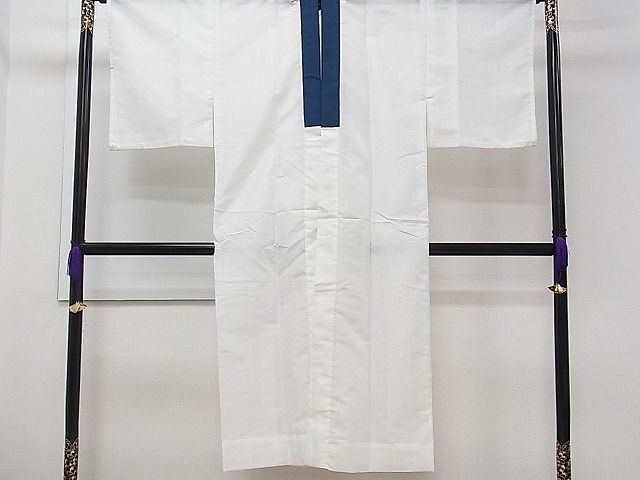 平和屋1■夏物 男性 長襦袢 絽 白色 洗える着物 CAAC4425chの画像2