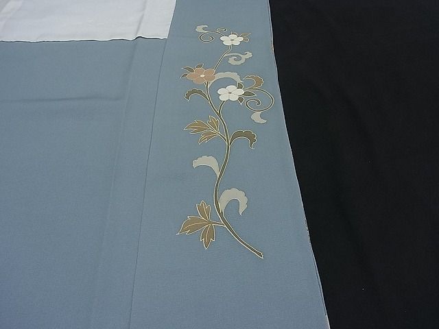  flat peace shop Noda shop # gorgeous color tomesode piece embroidery flowers and birds writing gold paint excellent article BAAD0397mz