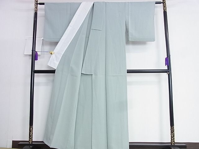  flat peace shop 2# undecorated fabric single . ash blue color ... kimono DAAB4841ic