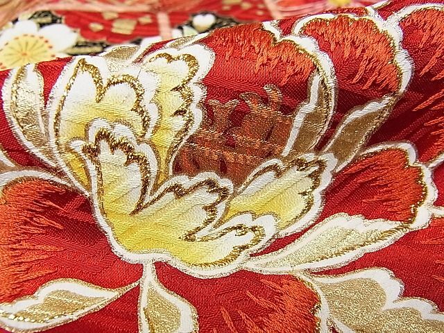  flat peace shop - here . shop # gorgeous long-sleeved kimono ... crane flower writing pine bamboo plum gold thread gold paint silk excellent article AAAE1309Bzg