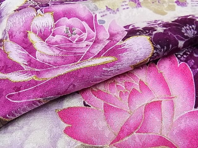  flat peace shop - here . shop # finest quality long-sleeved kimono embroidery . flower writing rhinestone .. dyeing gold thread silver through . ground silk excellent article AAAE1317Bzg