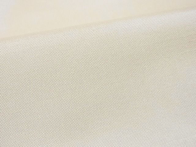 平和屋-こころ店■染大島紬 単衣 色無地 薄香色 正絹 逸品 AAAE3081cyの画像6