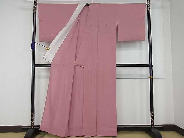 平和屋川間店■夏物　色無地　絽　蘇芳香色　逸品　rv7281_画像3