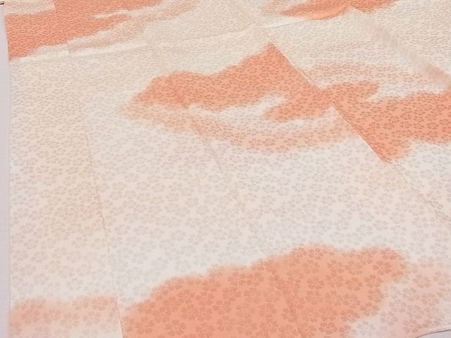 平和屋川間店■長襦袢　袷　雲重ね文　正絹　逸品　A-zi6184_画像4