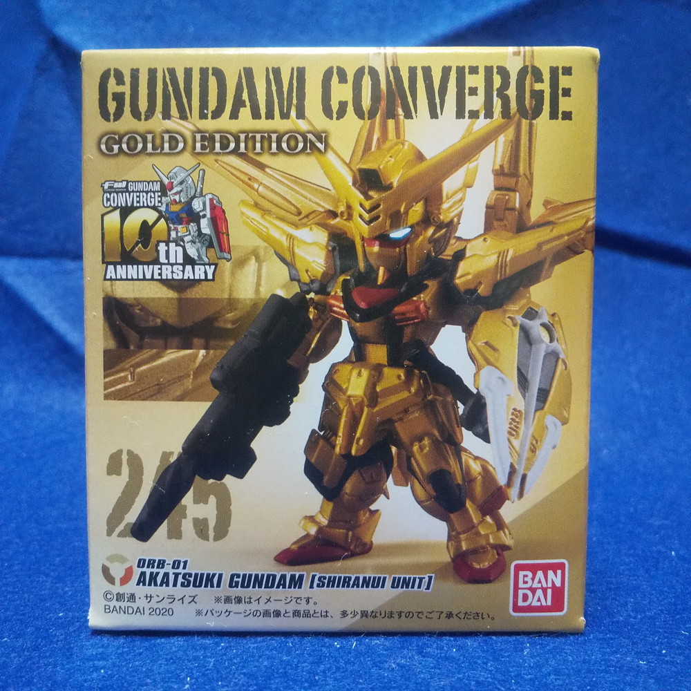 FW GUNDAM CONVERGE 245 アカツキガンダム(シラヌイ装備) GOLD EDITION ガンダムコンバージの画像1