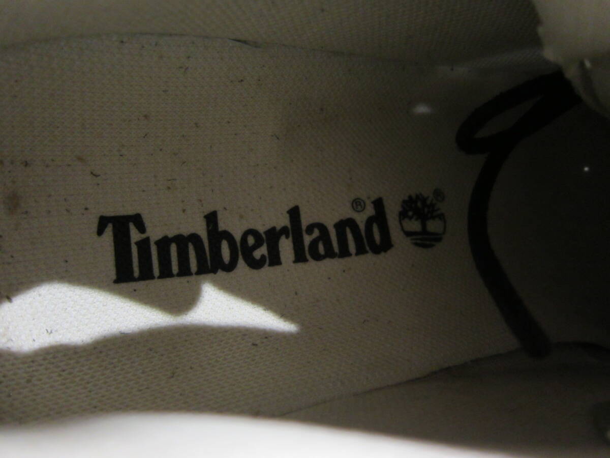 美品　Timberland ティンバーランド　ミドルカット　スニーカー　8W 約26cm　黒　S2404C_画像7