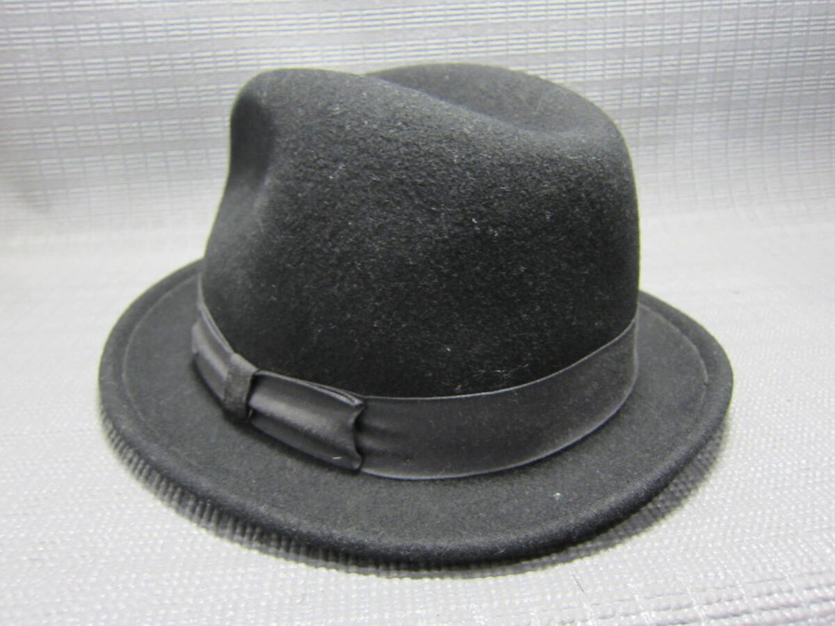 USA made NEW YORK HAT New York Hat wool hat hat black M size S2404D