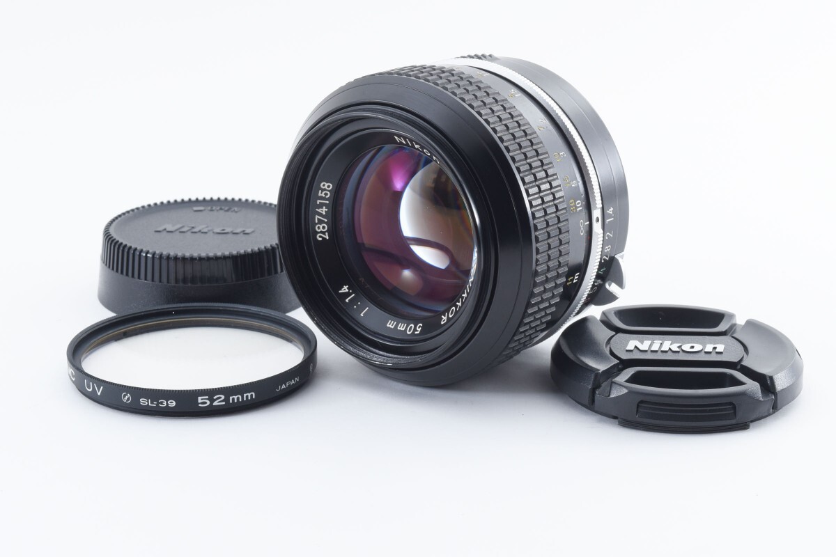 ★新品級　動作確認済★ NIKON ニコン NIKKOR 50mm f1.4 MF レンズ 防湿庫管理 #C524