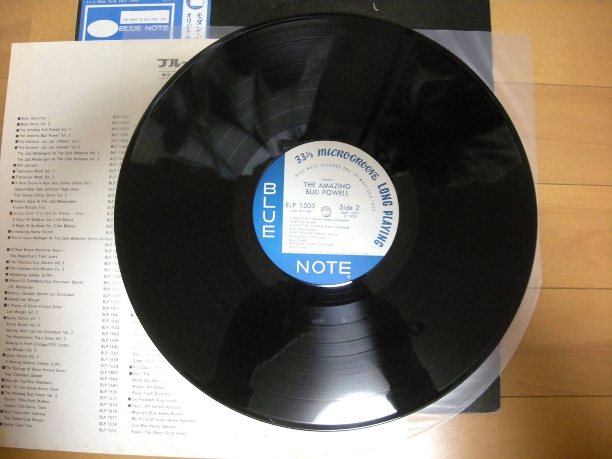 バド・パウエル【国内盤 LP 帯付】BUD POWELL The Amazing Bud Powell, Volume 1 | Blue Note GXK 8071(M) BLP 1503_画像8