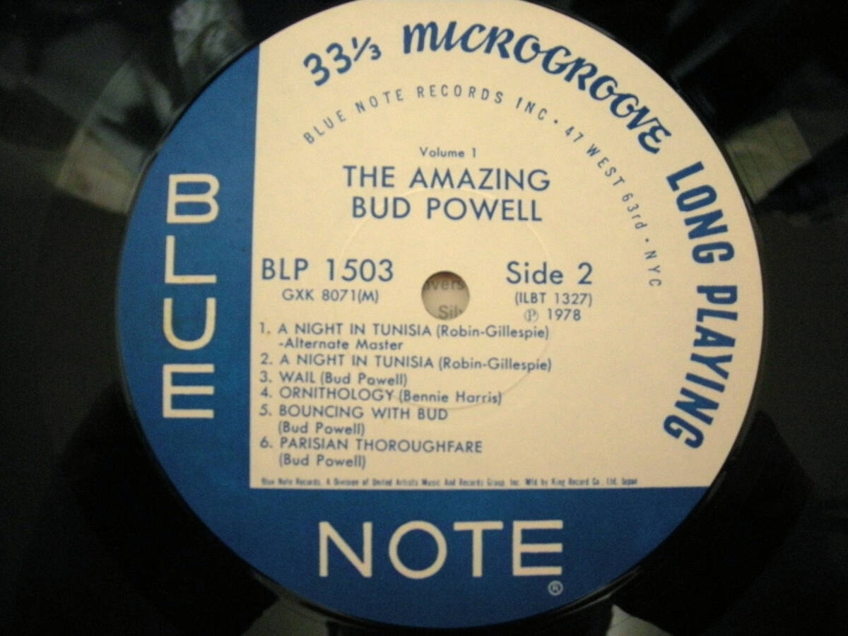 バド・パウエル【国内盤 LP 帯付】BUD POWELL The Amazing Bud Powell, Volume 1 | Blue Note GXK 8071(M) BLP 1503_画像10