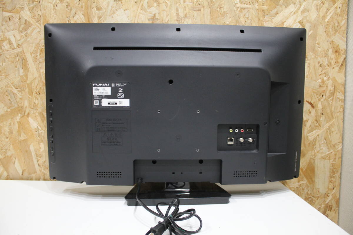 TH04245 FUNAI FL-32H1010 32V型 液晶カラーテレビ 2019年製 動作確認済 中古品の画像3