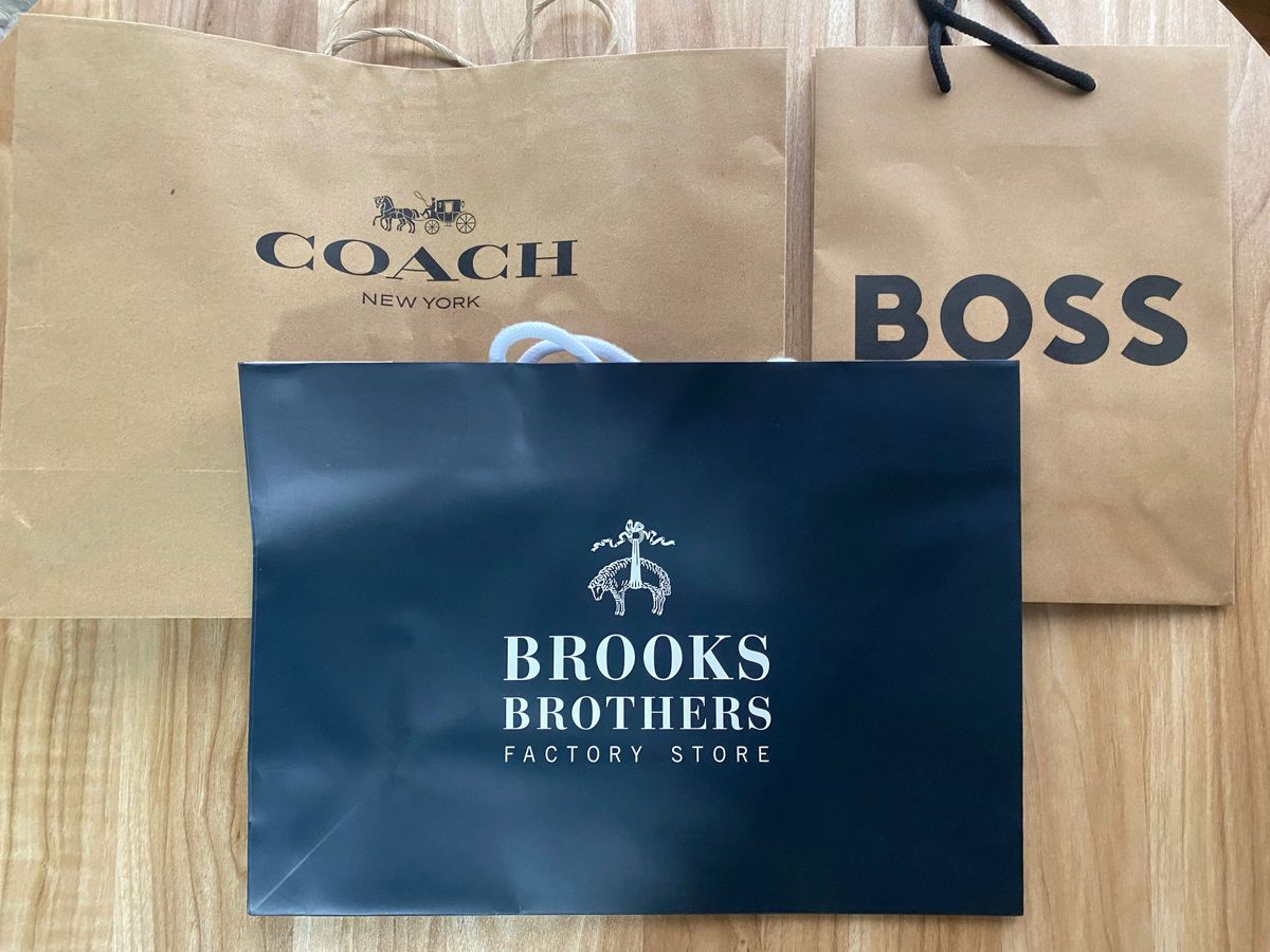 COACH boss brooksbrothers ショッパー 紙袋 ショップ袋 コーチ 手提げ紙袋