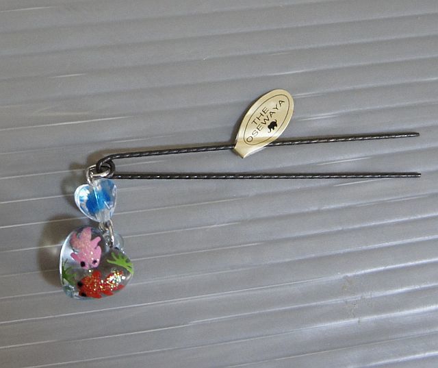  new goods VV village Vanguard hairpin U pin goldfish { accessory 50%OFF~} * including in a package postage uniformity * ACC-098