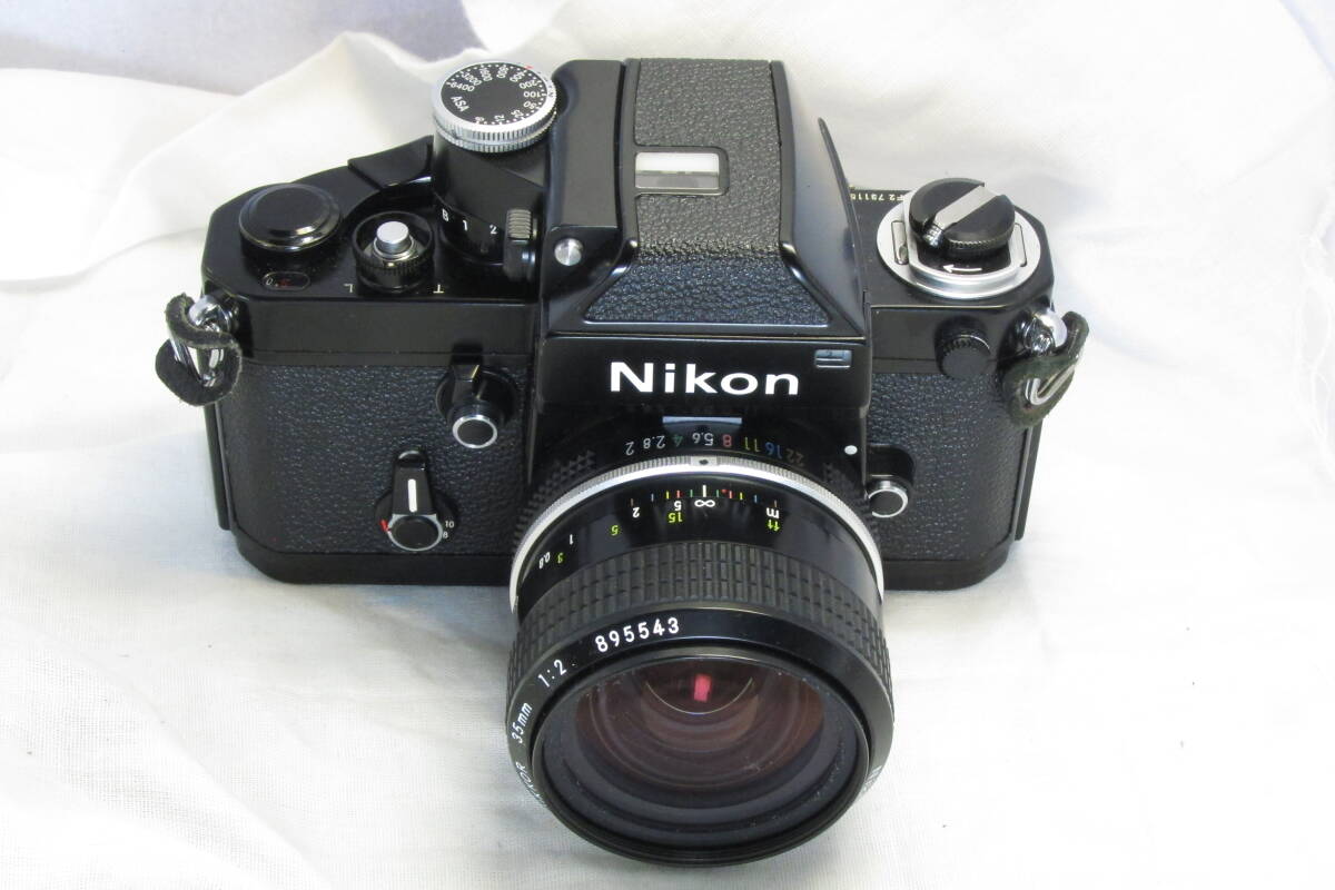美品ですがジャンク扱い Nikon F2 Photomic NIKKOR 1:2 35mm マニュアルニコン_画像1