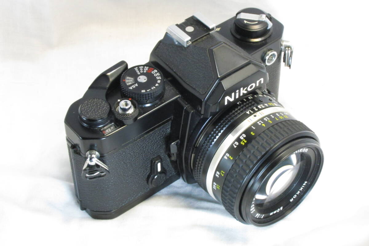 Nikon FM ブラック Ai-s NIKKOR 50mm 1:1.4 マニュアルニコンの画像2