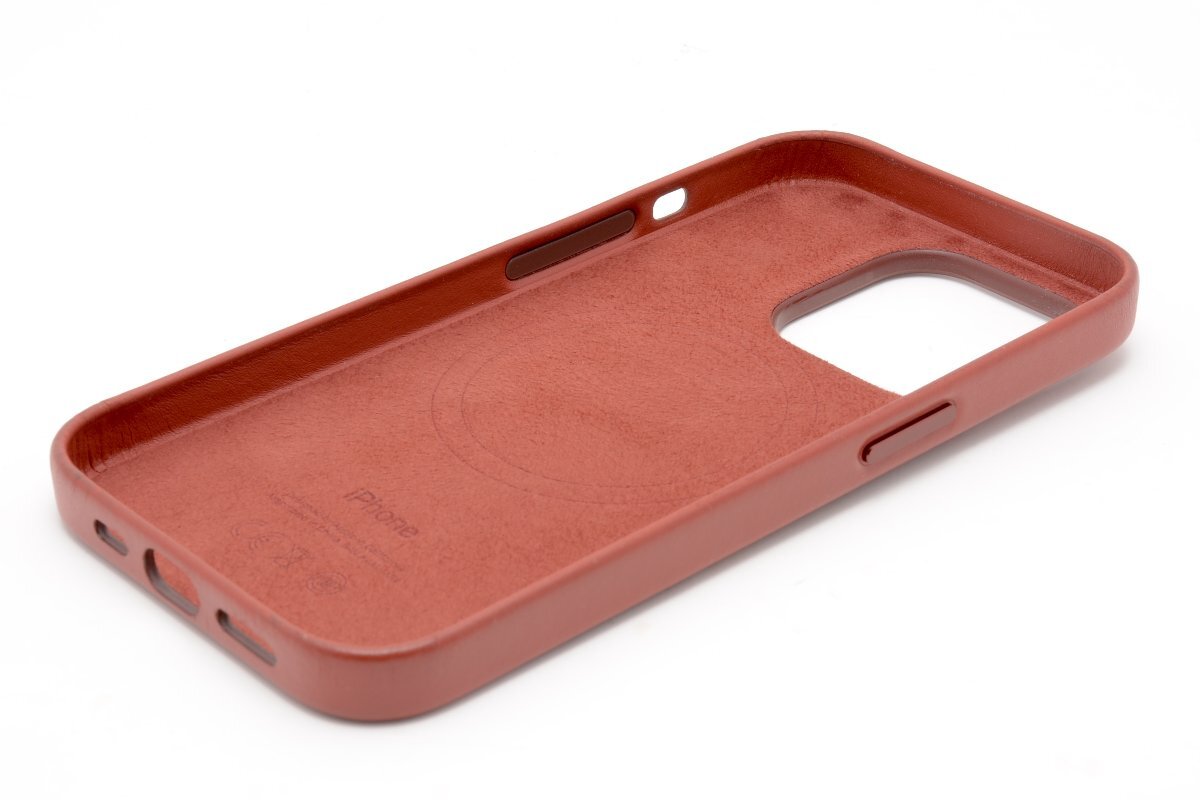 【概ね美品】 Apple iPhone 14 Pro Leather Case Umber MPPK3FE/A iPhone 14 Pro用 MagSafe対応 レザーケース アンバー #4304_画像6