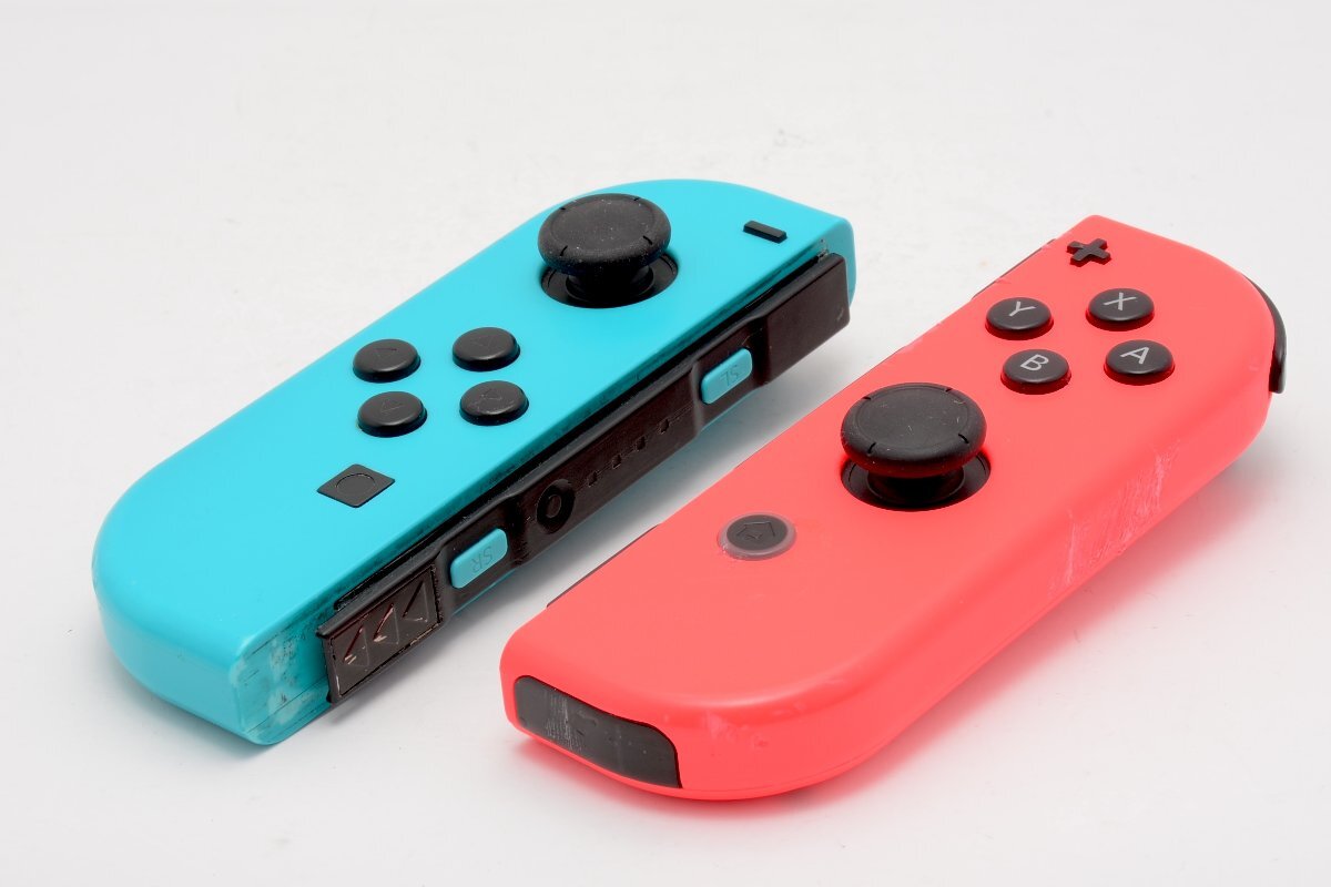 【やや難あり品】任天堂 Nintendo Switch Joy-Con (L)/(R) ネオンブルー&ネオンレッド #4394の画像1