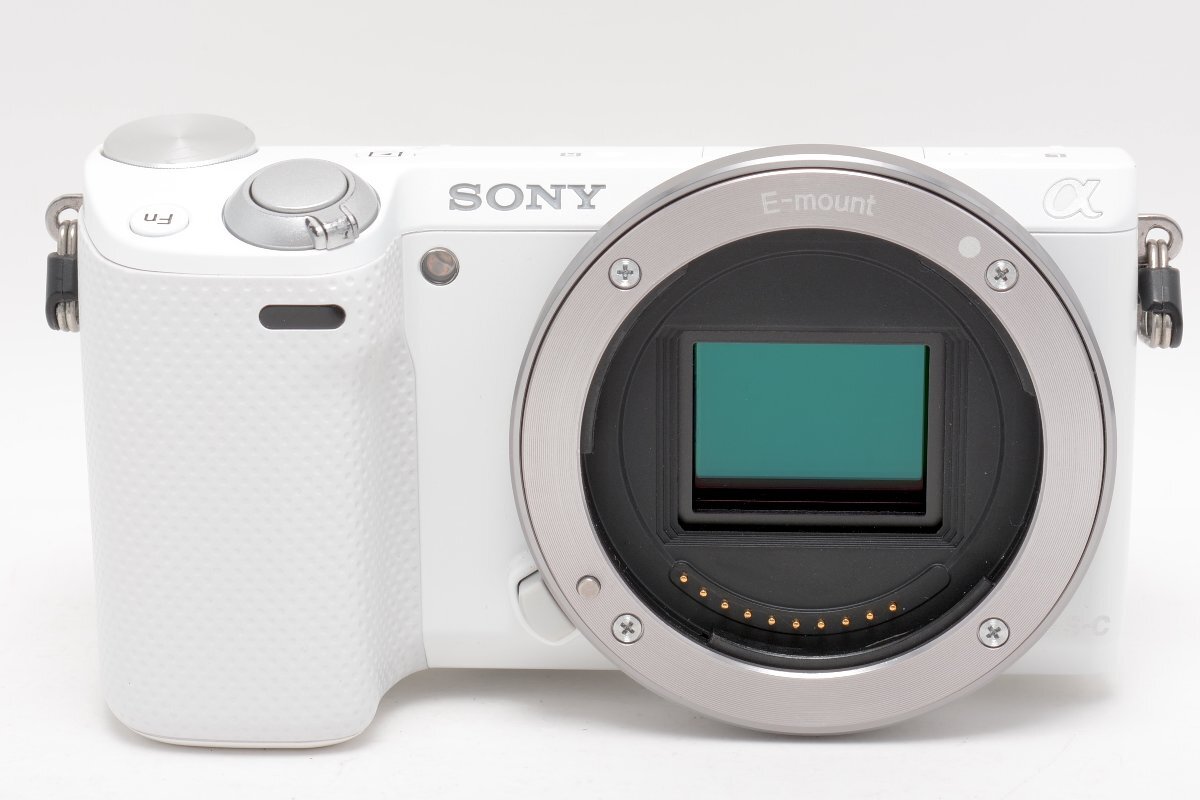 【やや難あり品】SONY NEX-5R ソニー ミラーレス一眼レフカメラ ボディ ホワイト #4348の画像1