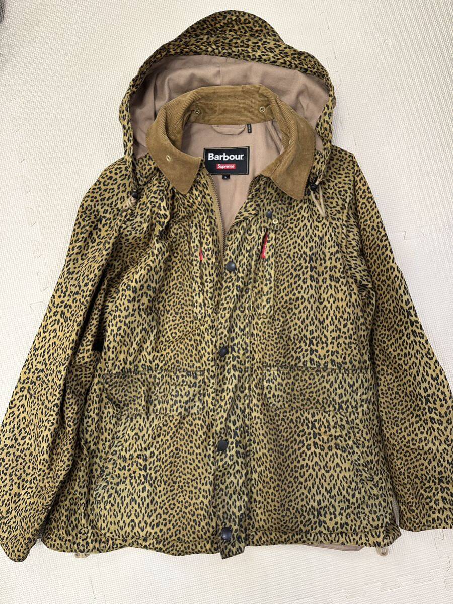 Supreme Barbour Lightweight Waxed Cotton Field Jacket Leopard シュプリーム バブアー_画像1