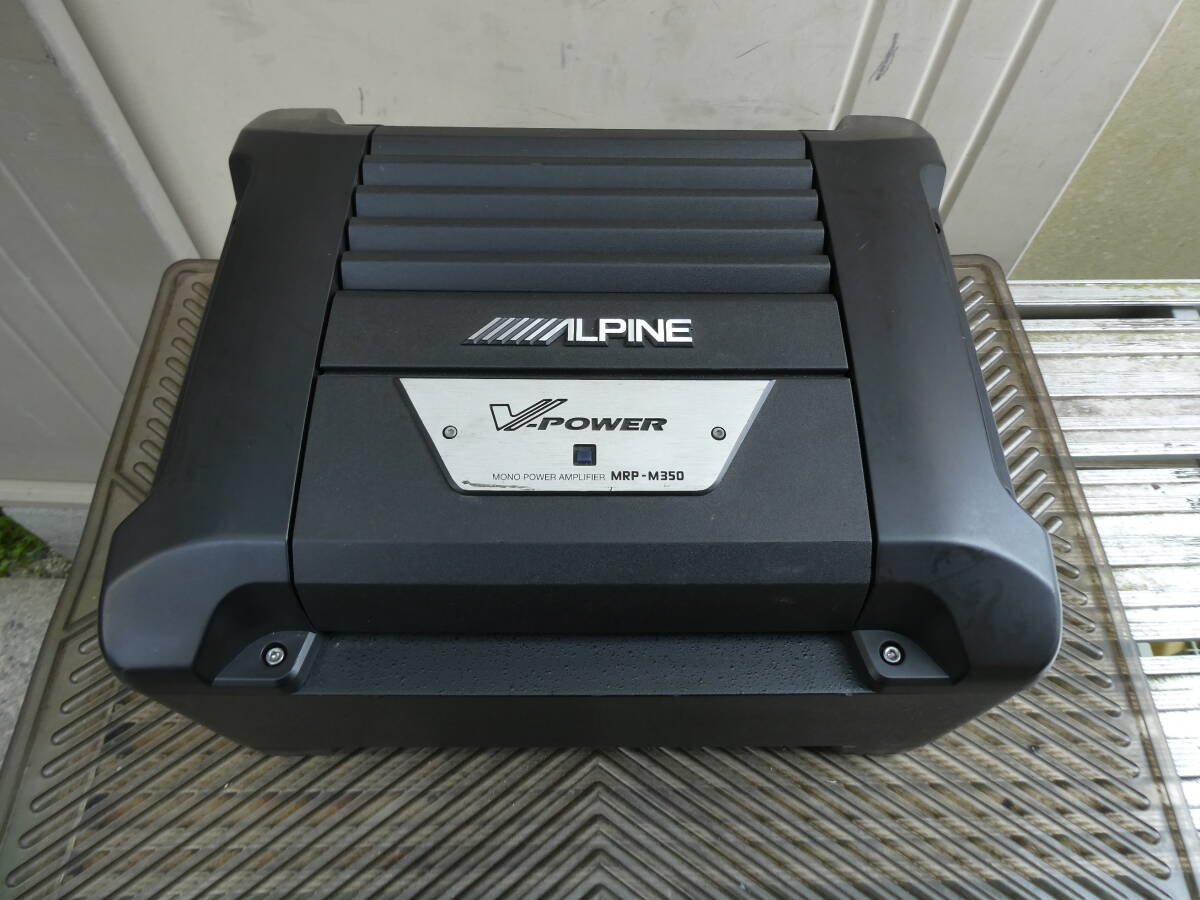 ★■ ALPINE アルパイン Class-Dアンプ パワードサブウーハー SWD-2000 MAX350W MRP-M350 匿名 送料無料 231231701