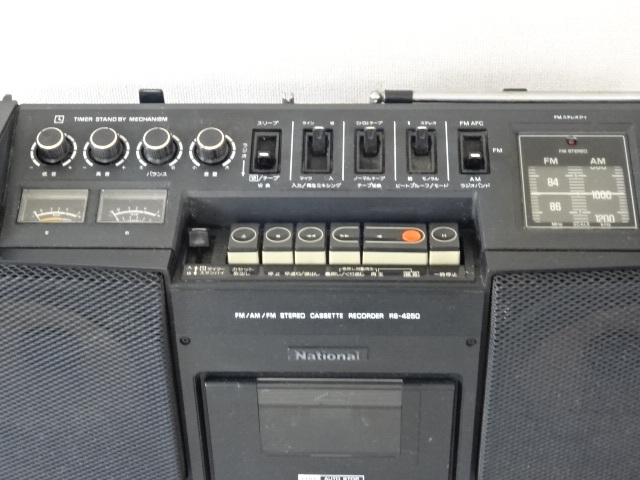 昭和レトロ National ナショナル ラジカセ STEREO MAC ST-5 RS-4250 ジャンク 管理C-32