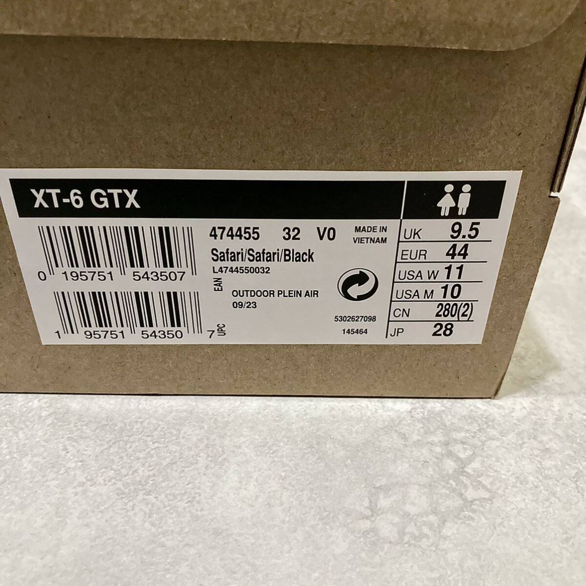 28cm 新品正規品 Salomon XT-6 GTX GORE-TEX Safari サロモン XT-6 ゴアテックス サファリ US10_画像9