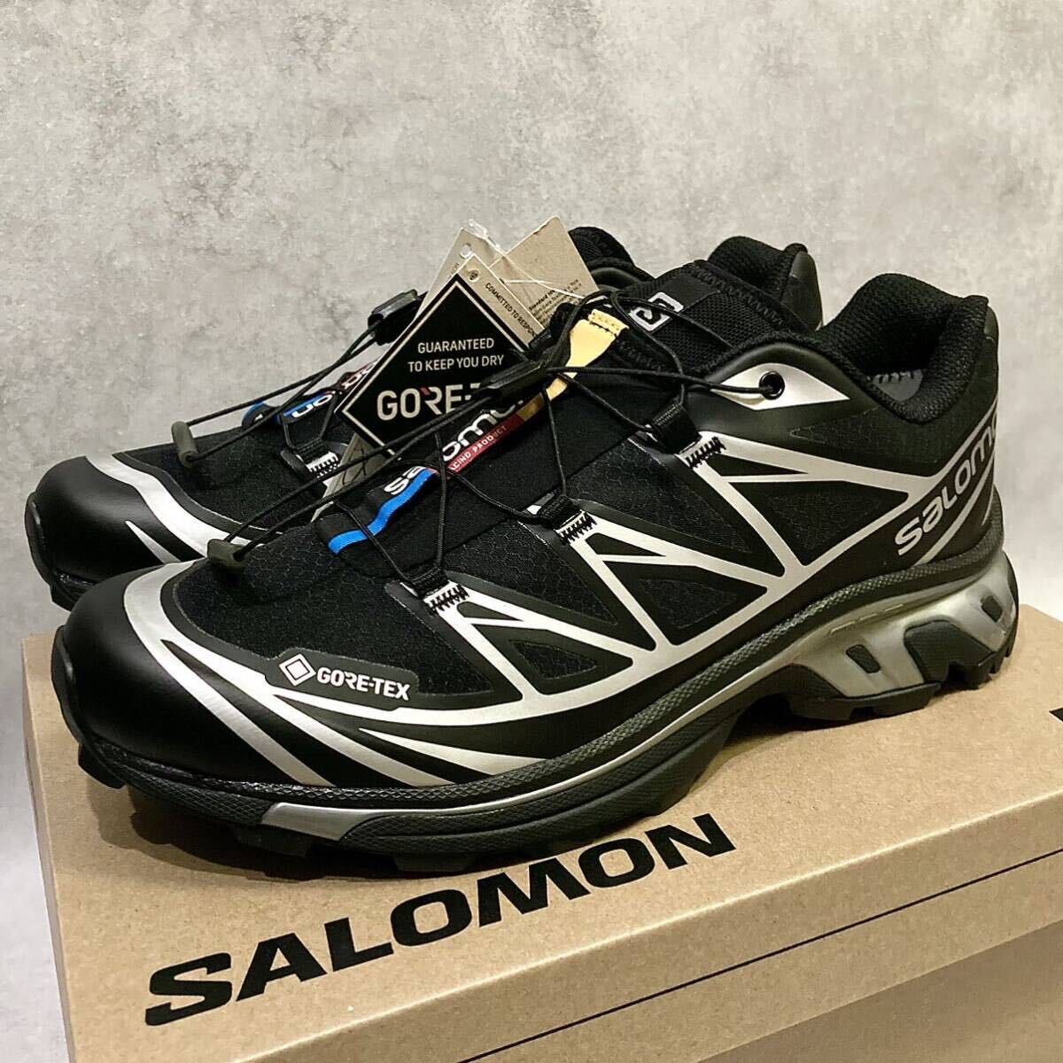 27.5cm 新品正規品 Salomon XT-6 GTX GORE-TEX Black/Footwear Silver サロモン XT-6 ゴアテックス ブラック/フットウェアシルバー US9.5