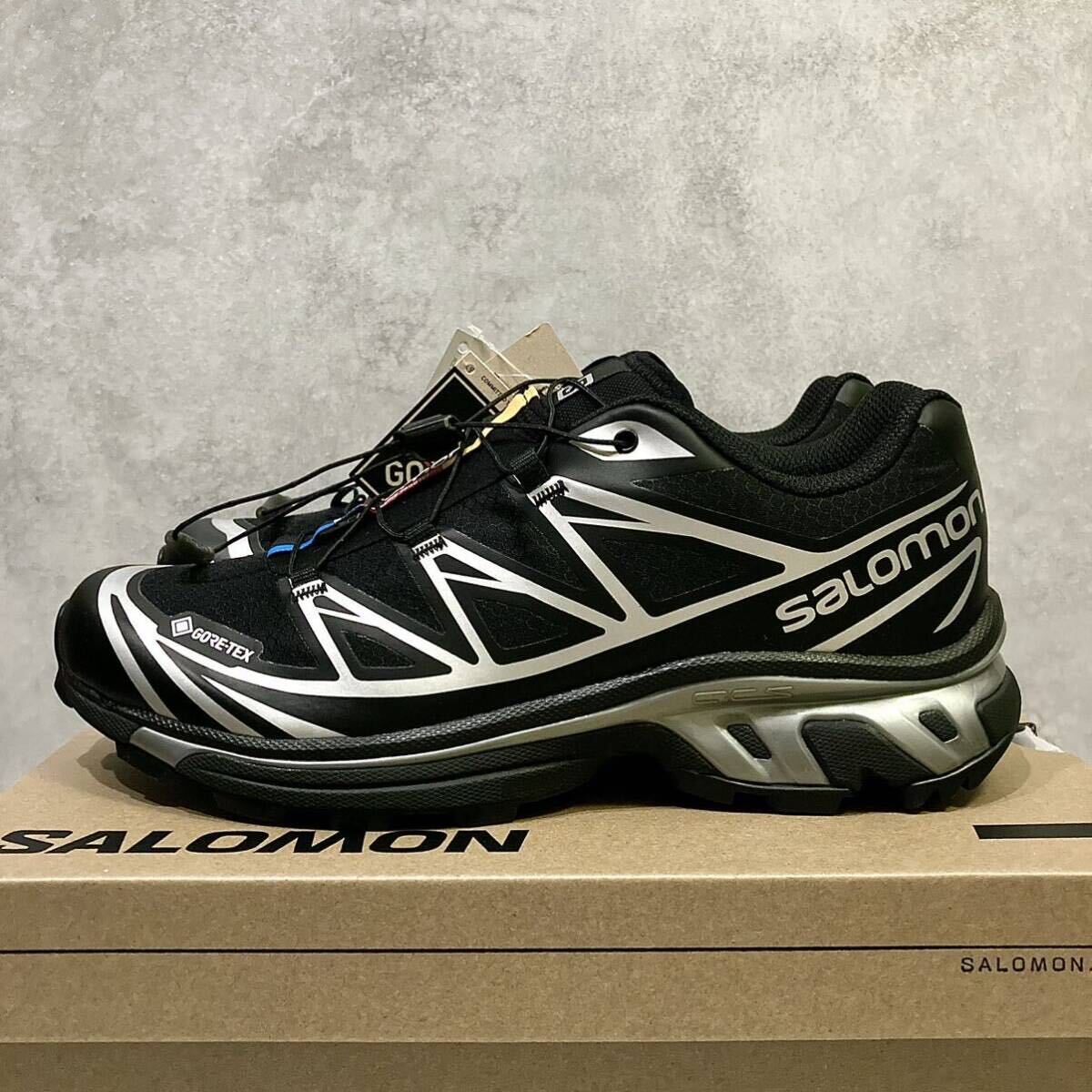 27.5cm 新品正規品 Salomon XT-6 GTX GORE-TEX Black/Footwear Silver サロモン XT-6 ゴアテックス ブラック/フットウェアシルバー US9.5