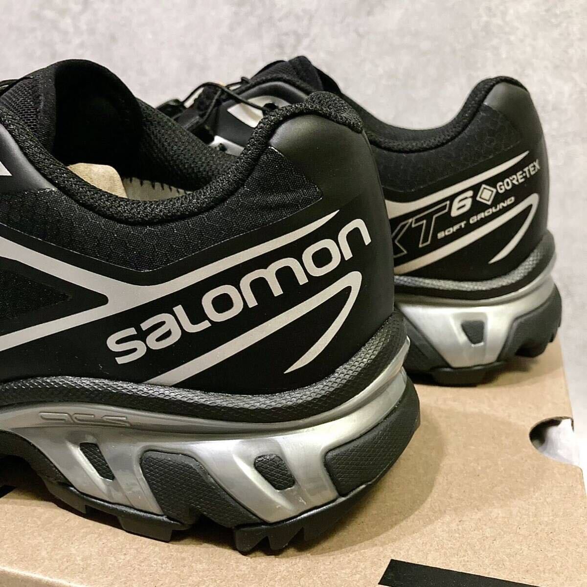 27.5cm 新品正規品 Salomon XT-6 GTX GORE-TEX Black/Footwear Silver サロモン XT-6 ゴアテックス ブラック/フットウェアシルバー US9.5