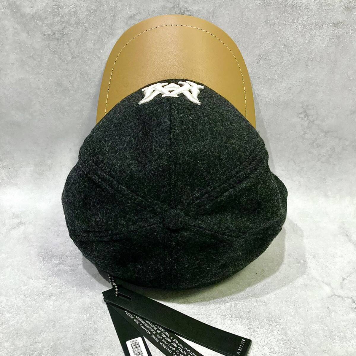 新品正規品 定価8万円 AMIRI WOOL / LEATHER MA HAT CAP アミリ 新品正規品 定価8万円 AMIRI WOOL / LEATHER MA HAT CAP アミリ