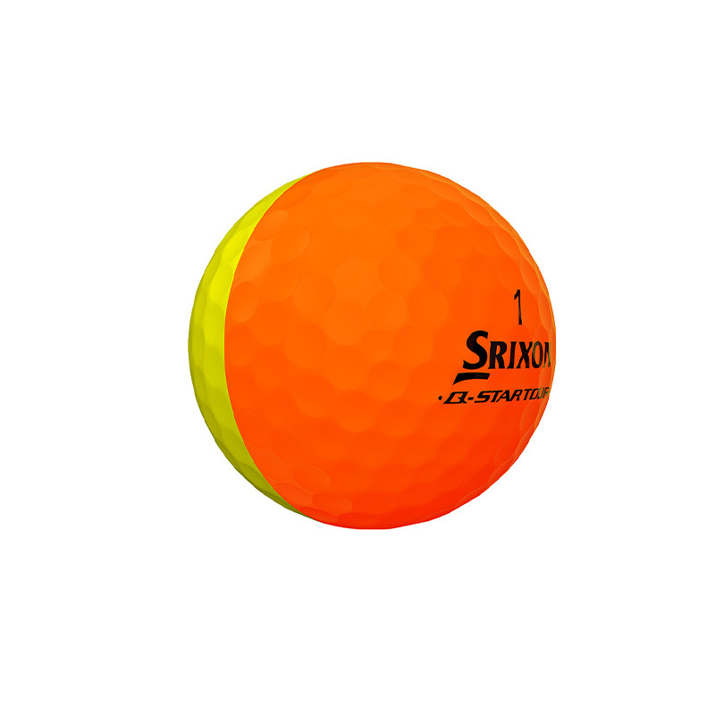 (USモデル)スリクソン ゴルフボール Q-STAR TOUR5 DIVIDE ゴルフボール イエローオレンジ マットカラーボール 12球入り SRIXON GOLF BALL_画像6