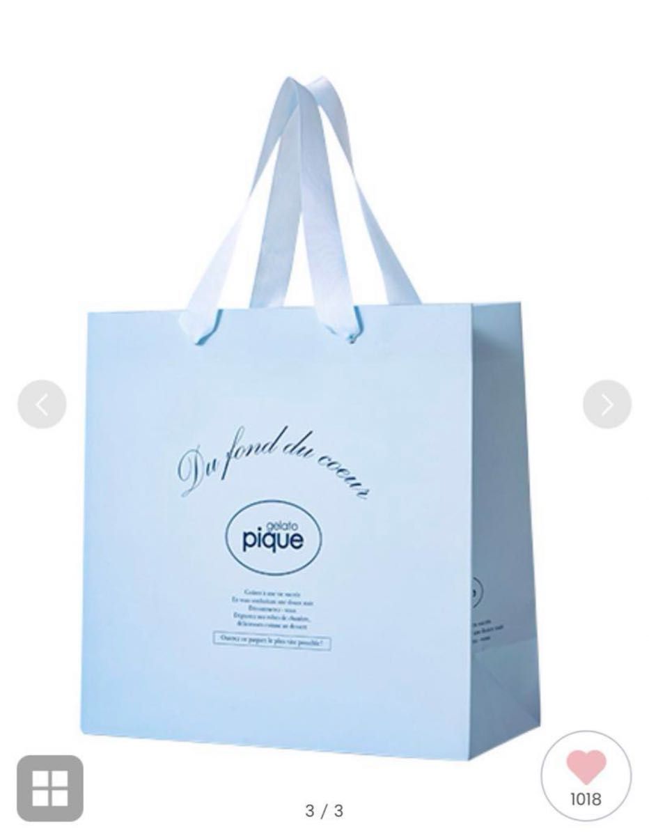 gelato pique  ジェラートピケ ラッピング　巾着　ショッパー　ギフト　ジェラピケ　プレゼント　ショップ袋