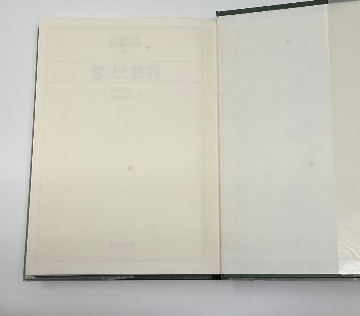 §A211 現代憲法大系11 憲法と裁判　小林直樹監修　樋口陽一・栗城壽夫著　法律文化社_画像3